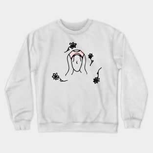 Flower Lady Crewneck Sweatshirt